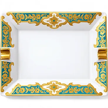 Porcelain Ashtray Catchall Tray by Limoges 24K Gold, 70s