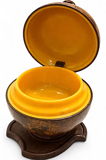 Mid-Century Italian Globe Storage Box Globe Pocket Tray, 70s