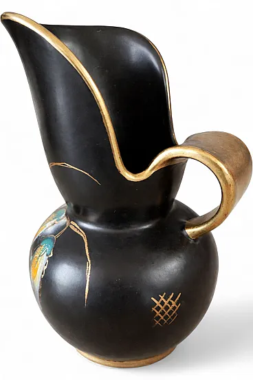 Art Deco Regina Gouda Nora Jug Vase Hand-Painted, 1930