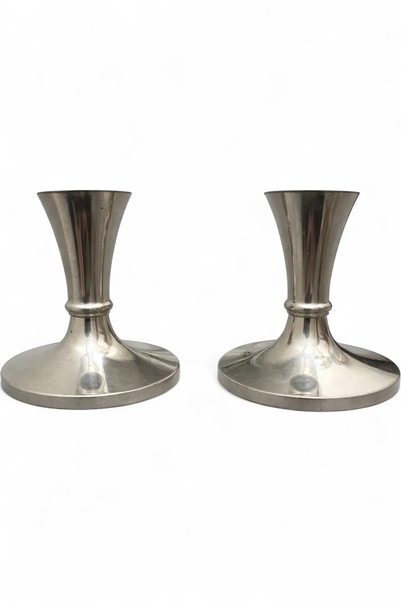 Pair of Just Andersen Candle Holders Mod. 2729, Danish, 50s 8