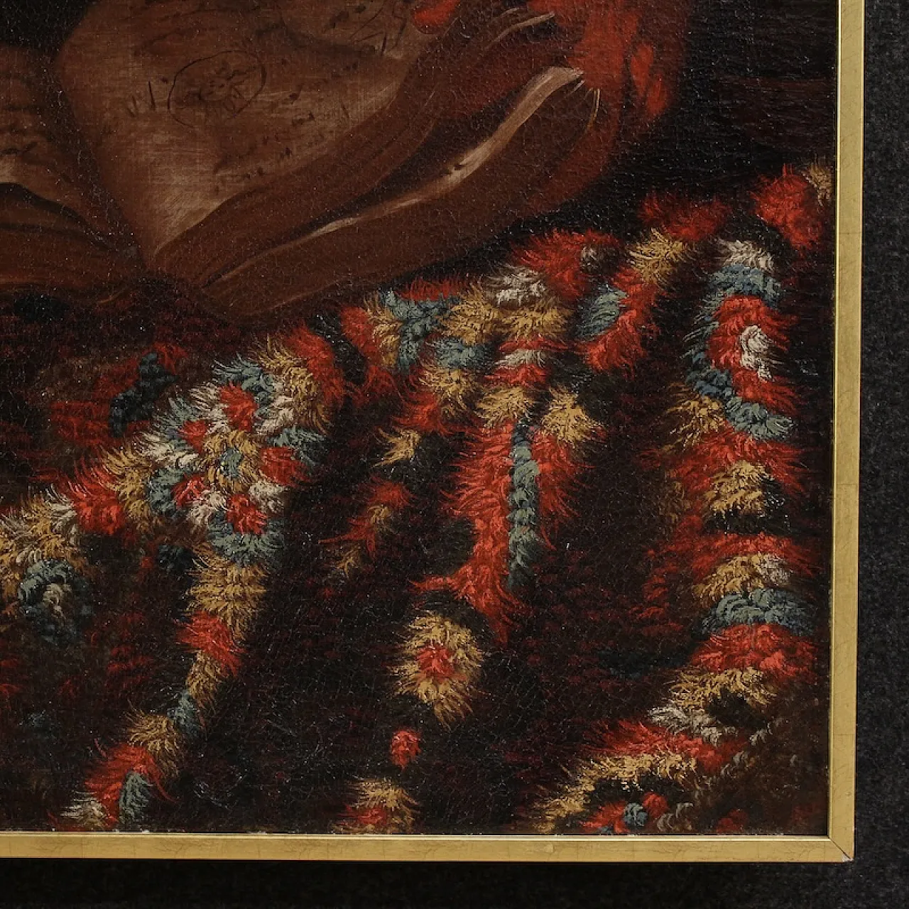 Italian painting, philosopher in the study,  17th century 8