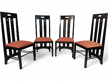 4 834 chairs in Rust by Charles R. Mackintosh for Alivar, 1990s
