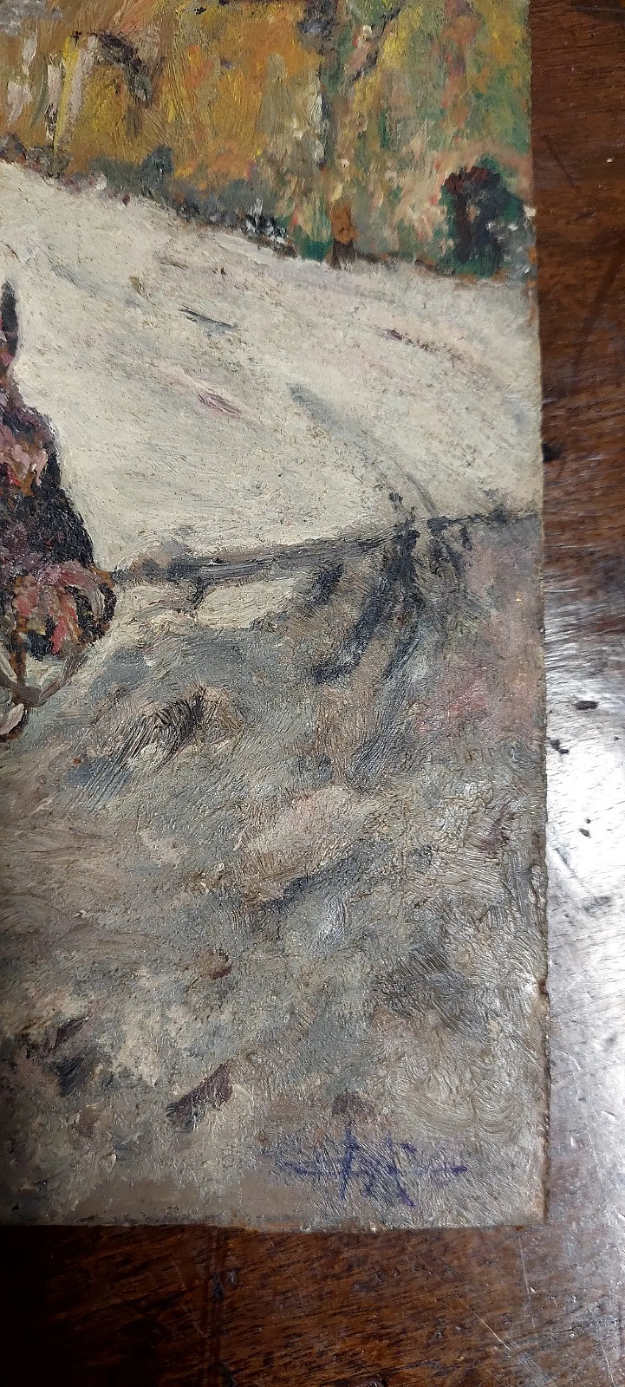 Soggetto a cavallo, olio su faesite, fine '800 4