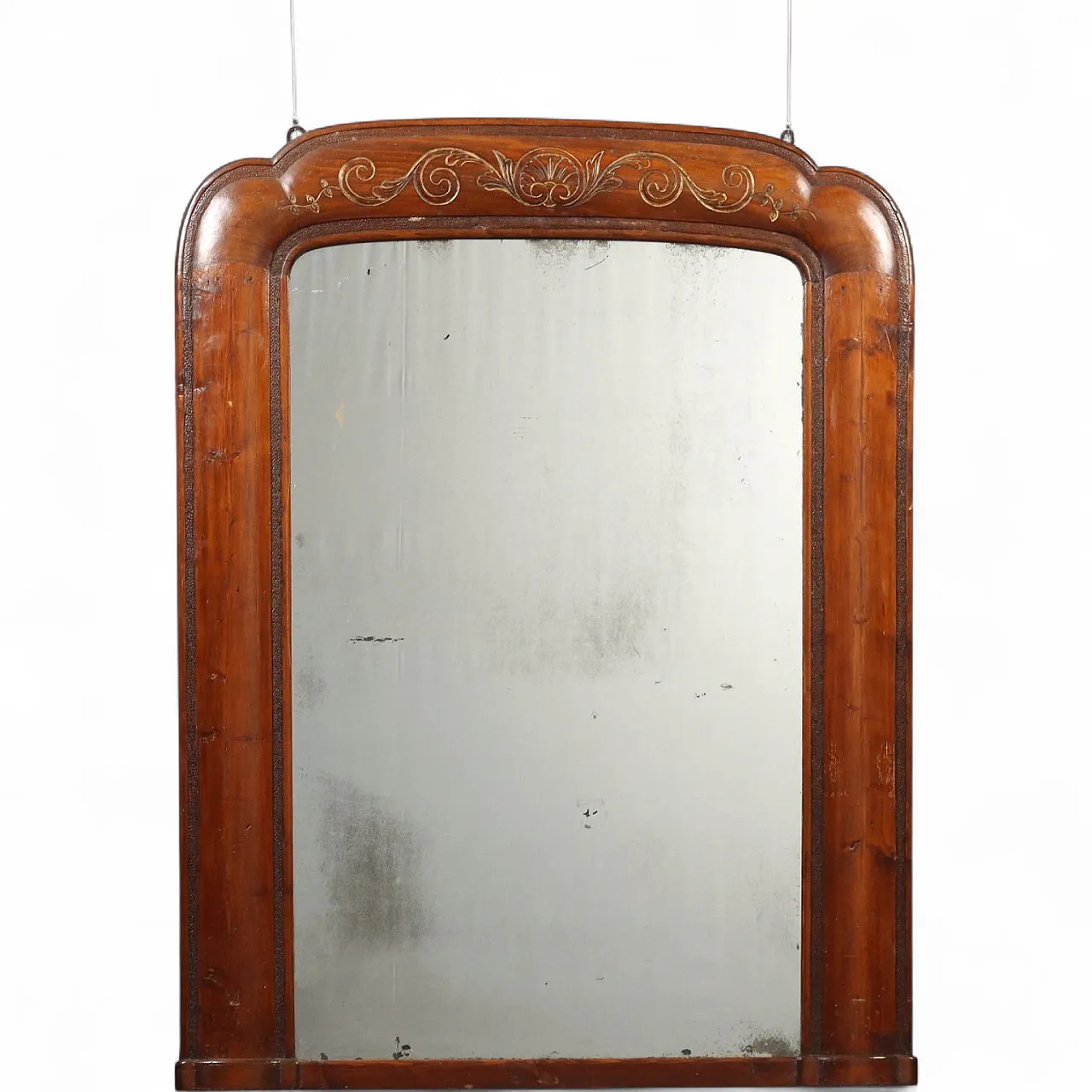 Specchiera da appoggio in pioppo e abete, '800 11