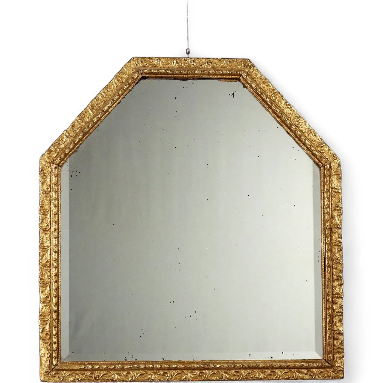 Specchiera in legno e pastiglia dorati, '900 9