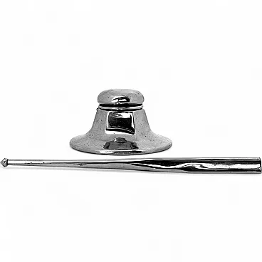 Inkwell fine Art Decò with elegant pencil coordinates, 1930s