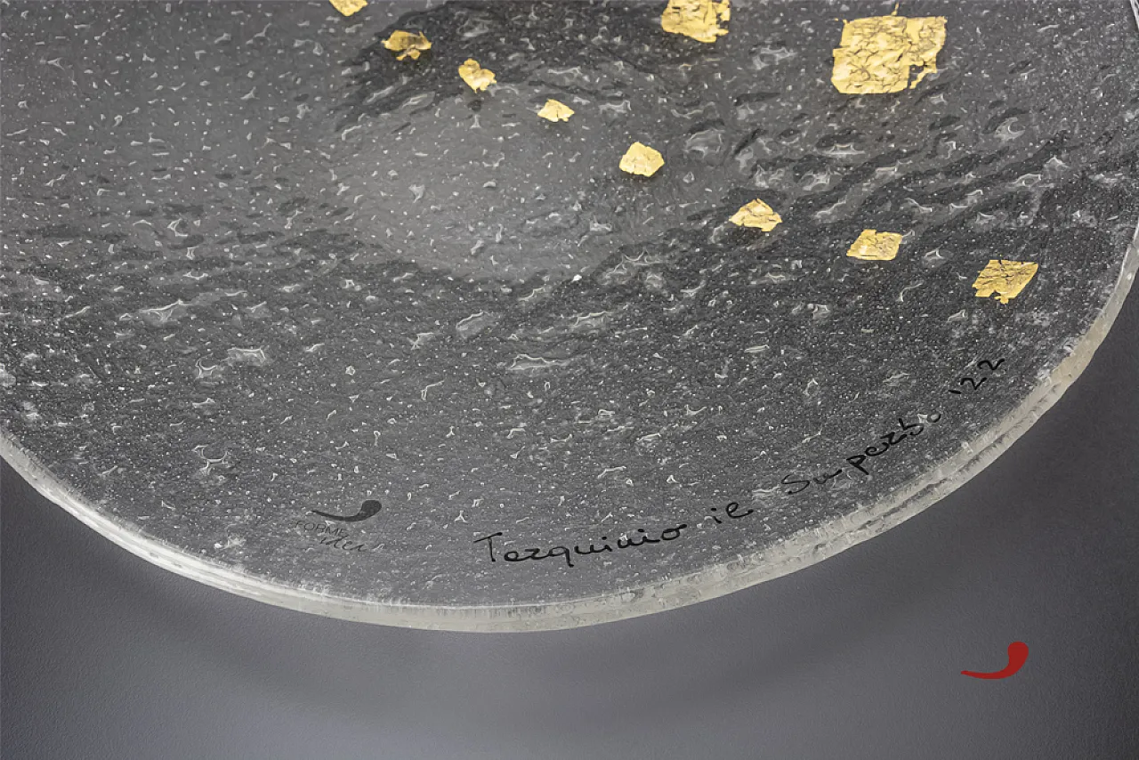 Tarquinio il Superbo glass-fused plate, Series VII King of Rome, 2000s 5