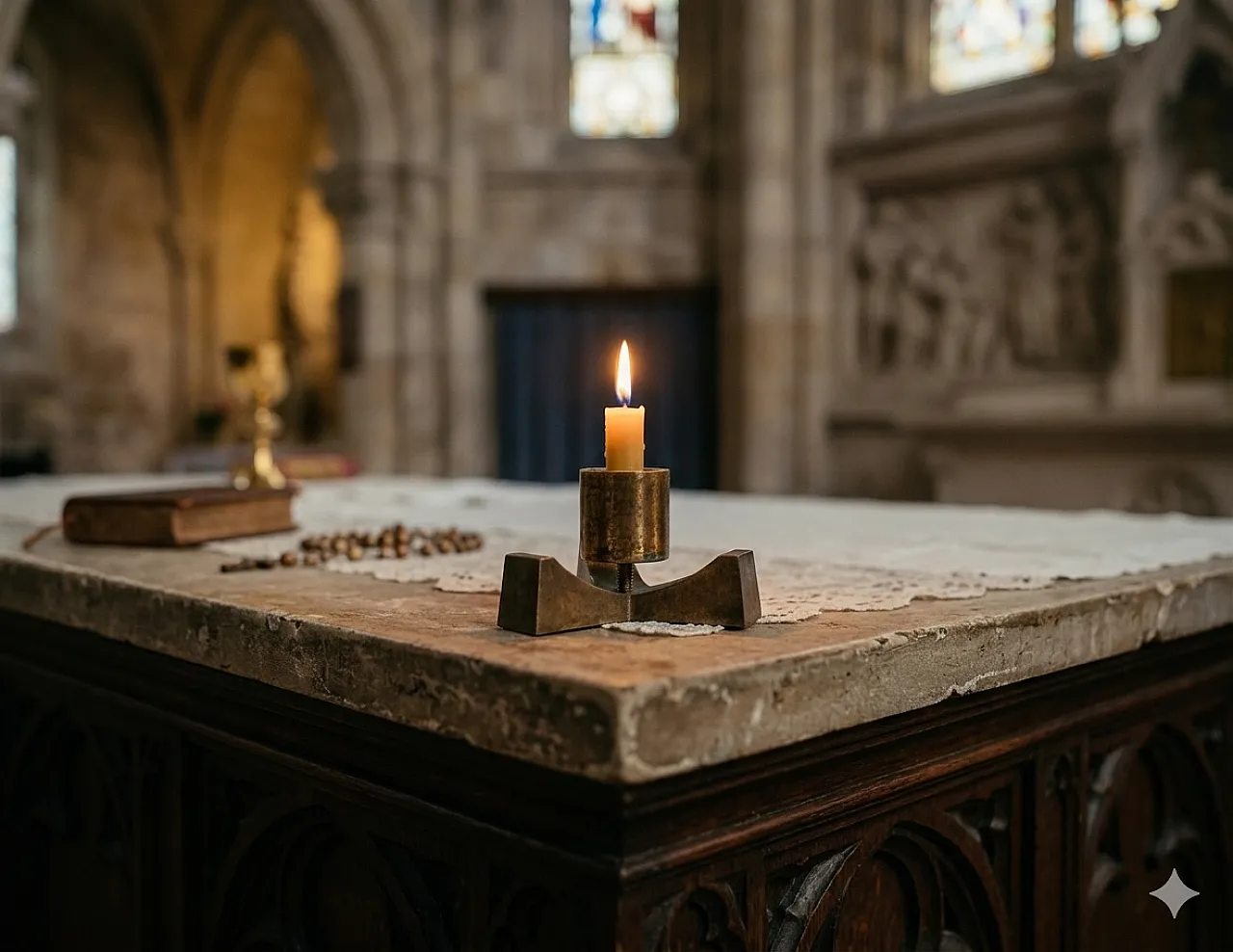 Solid brass candle holder, 1960s 22