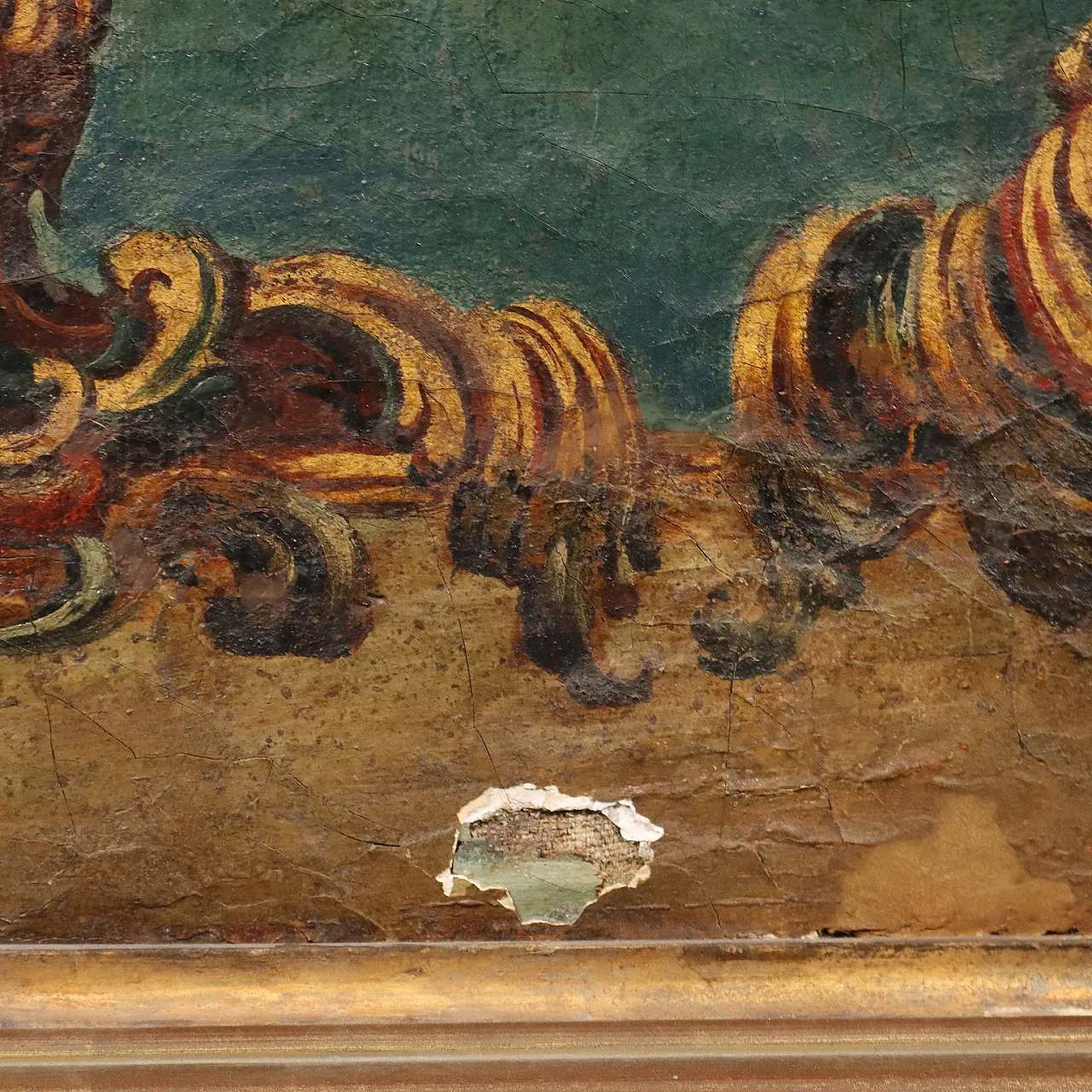 Large overdoor painting, 19th century 6