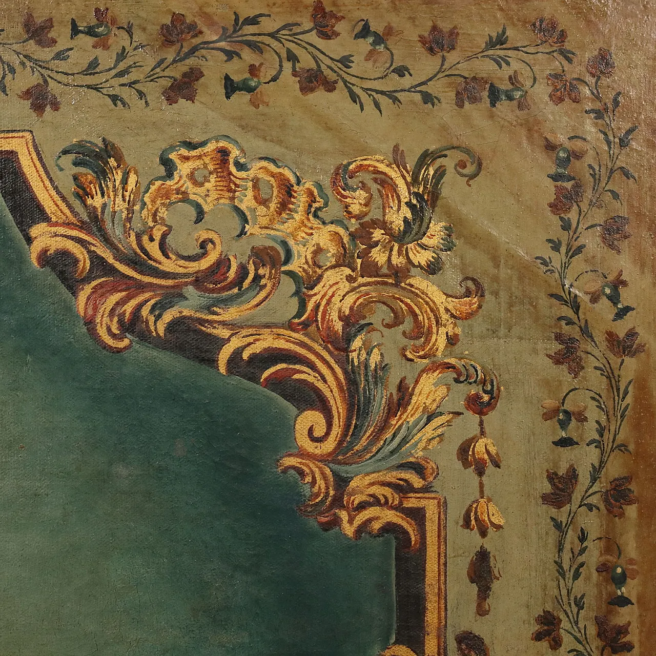 Large overdoor painting, 19th century 7