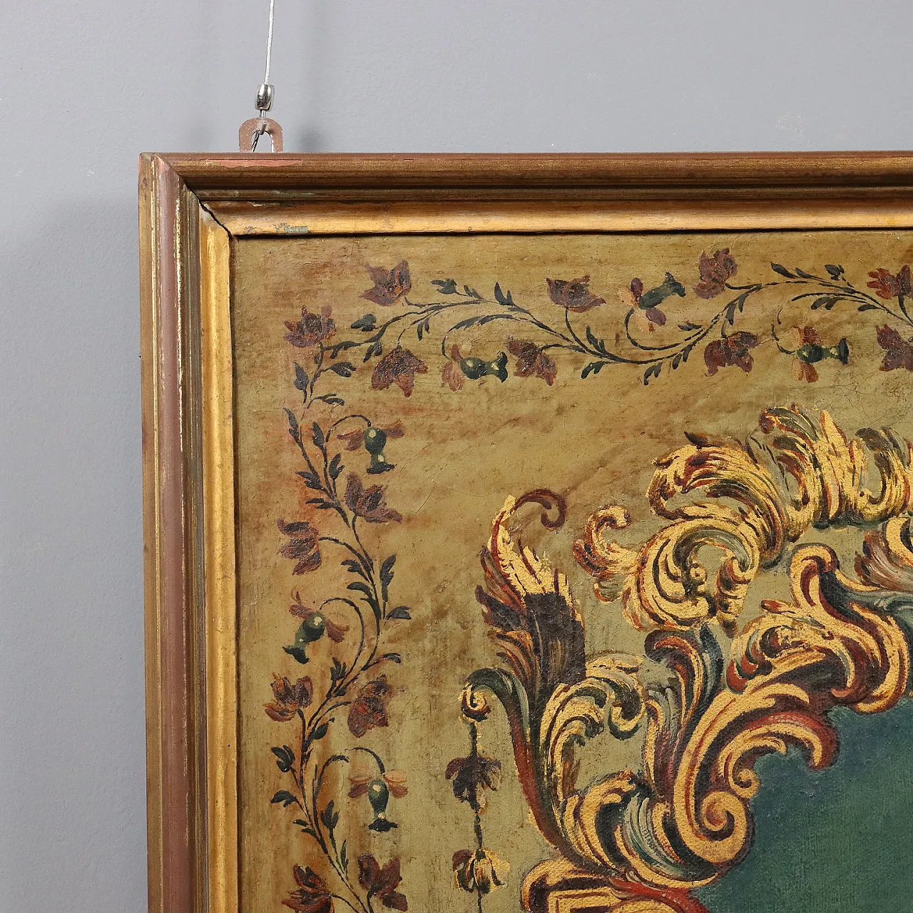 Large overdoor painting, 19th century 8