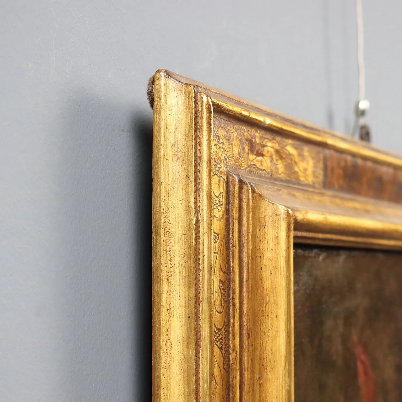 Still life with flowers and fruit, oil on canvas, 18th century 8