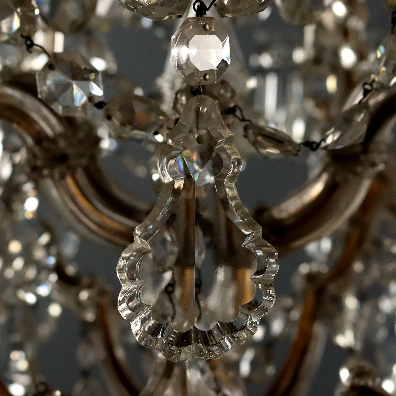 Maria Teresa chandelier with eighteen lights, 19th century 5
