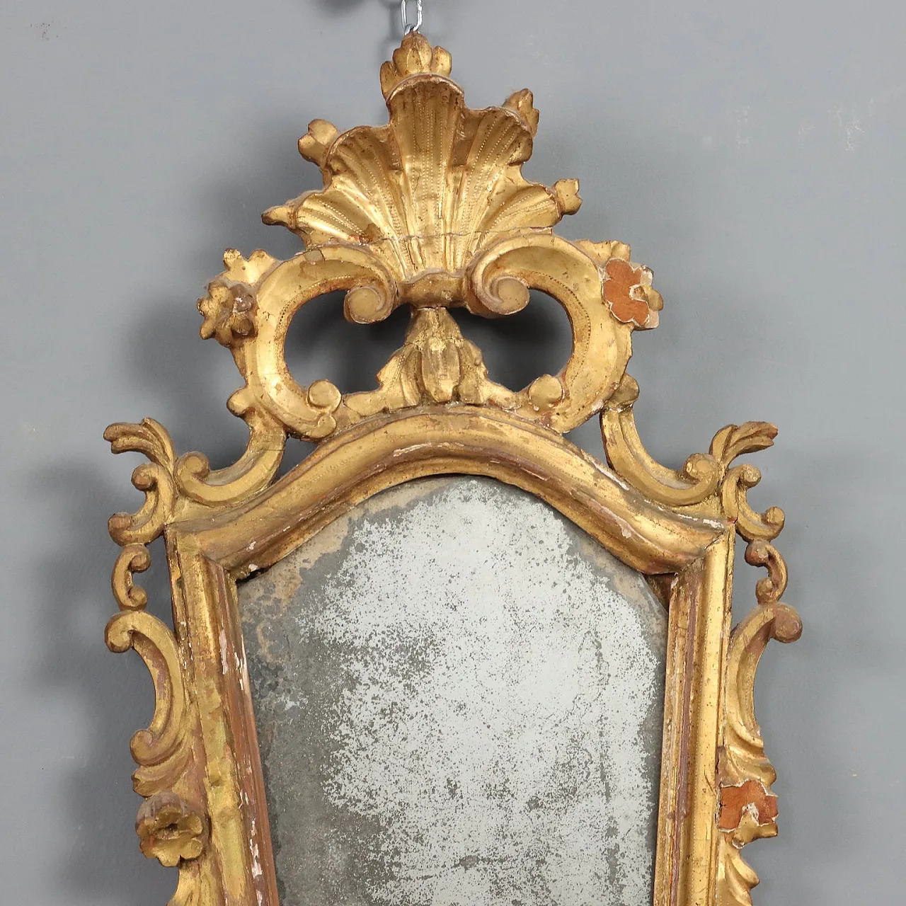 4 Fans in carved and gilded wood, 18th century 9