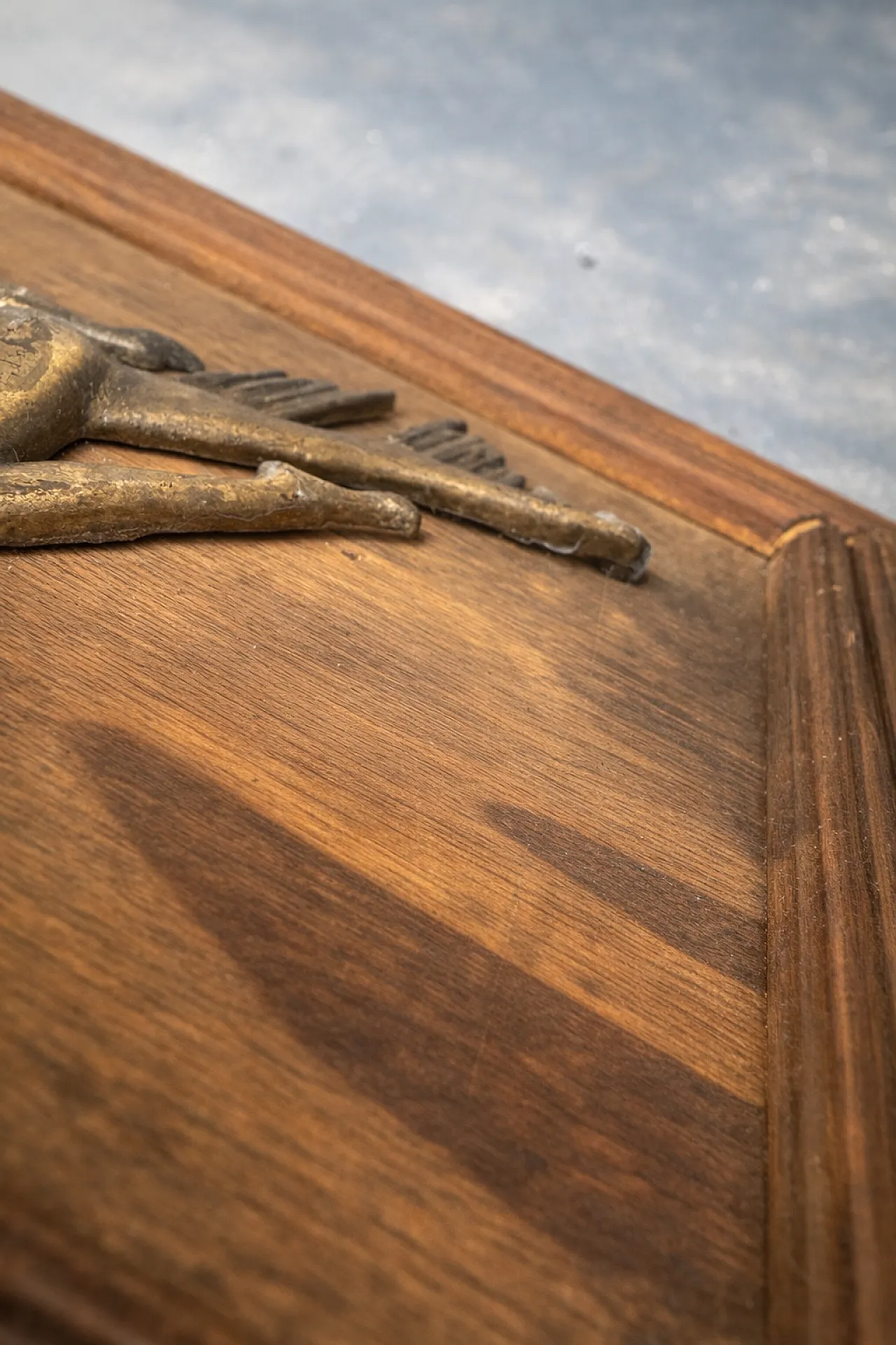 Pannello decorativo con figura femminile Art Déco, anni '70 4