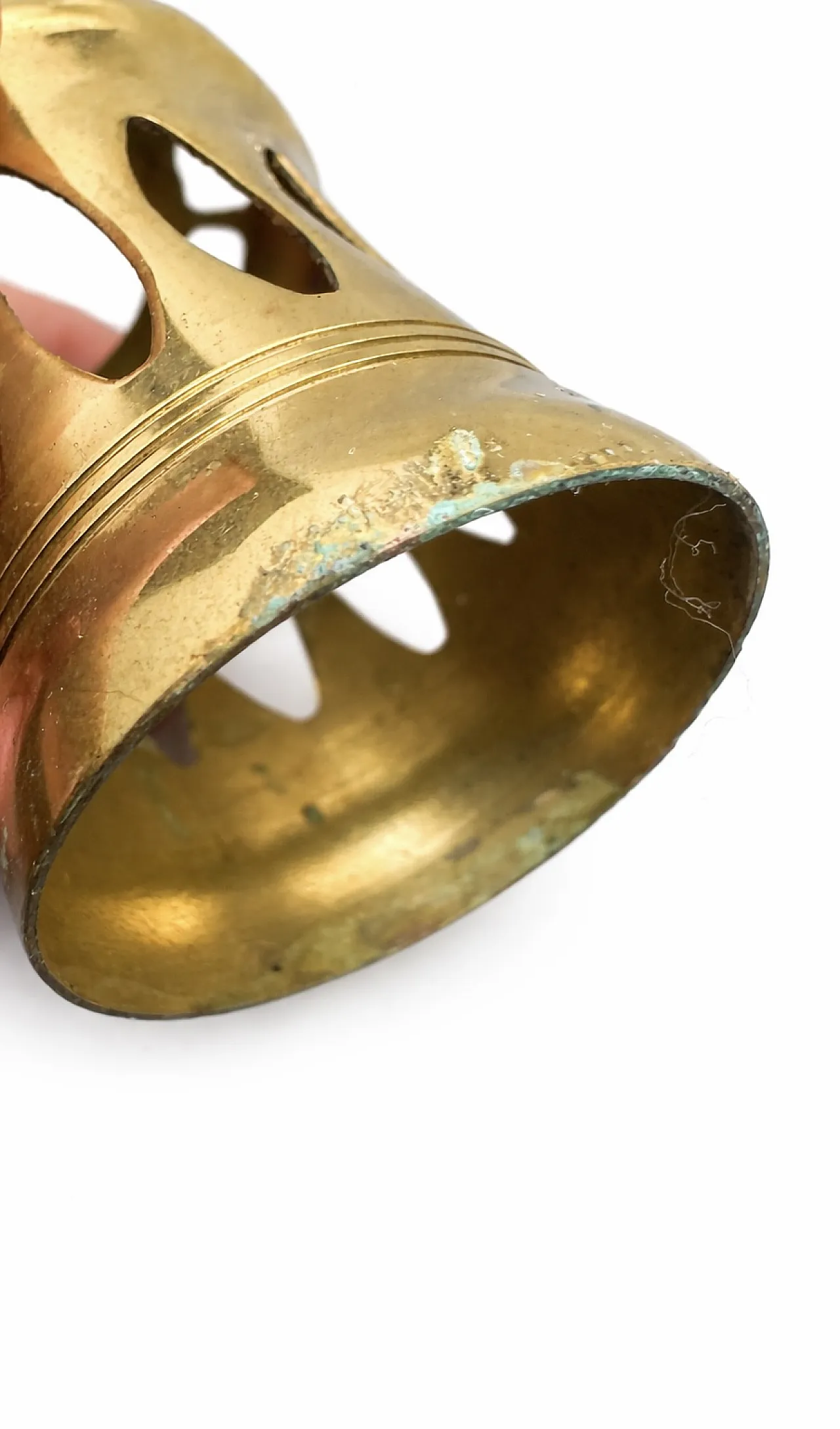 Lampada catalitica di Berger Paris in vetro e ottone, anni '70 6