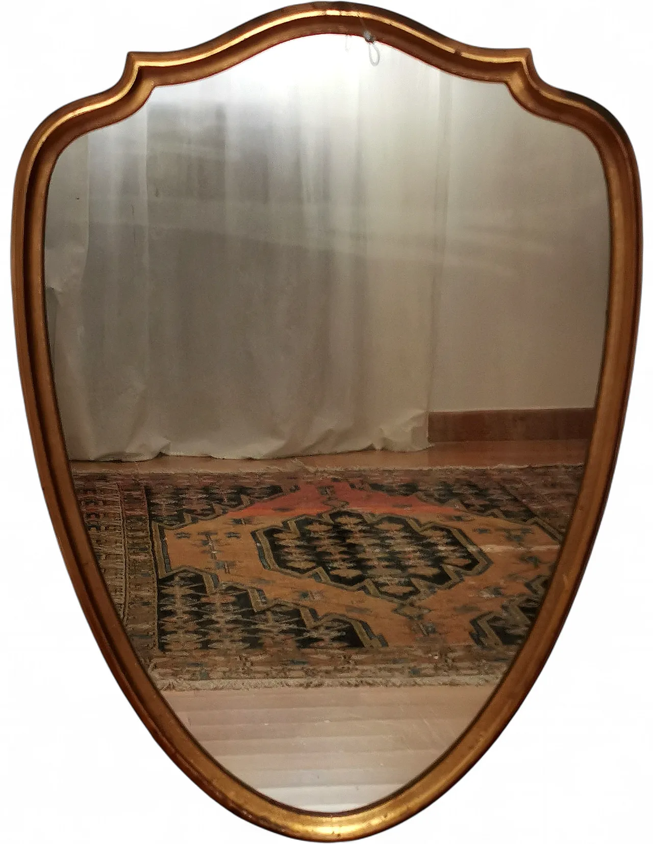 Specchio sagomato a forma di scudo, anni '50 6