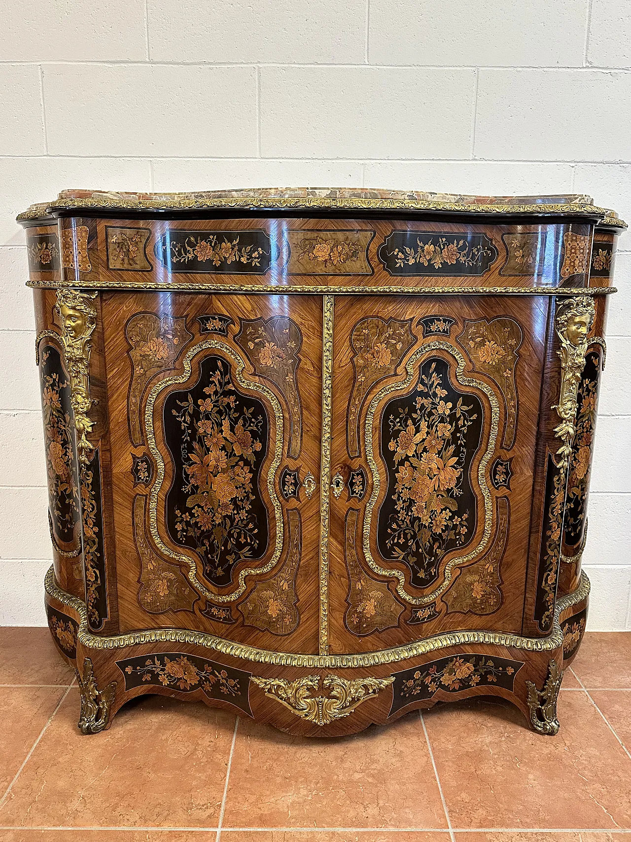 Napoleon III moved servant with gilded bronzes, Paris, mid-19th century 3