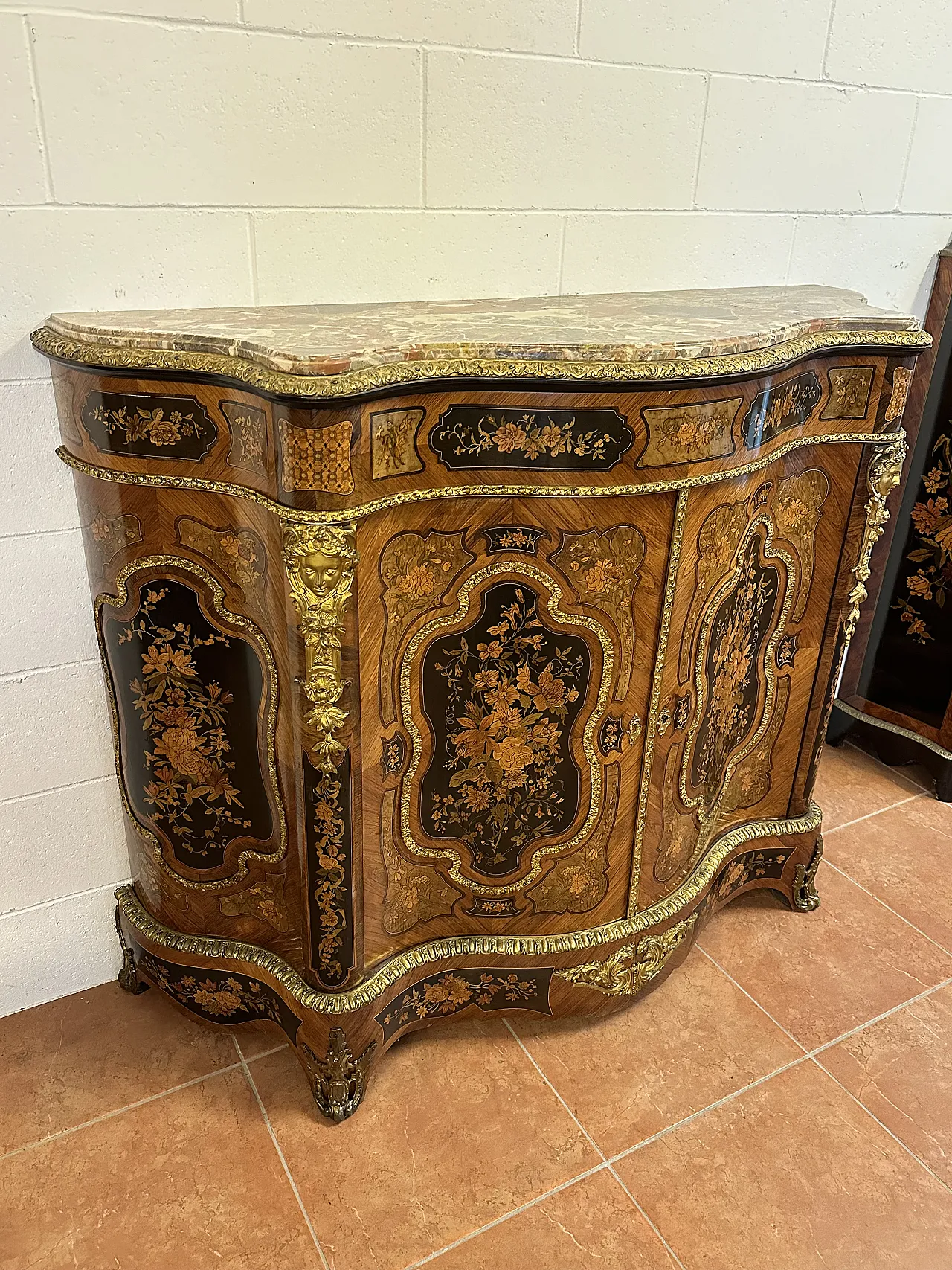 Napoleon III moved servant with gilded bronzes, Paris, mid-19th century 4