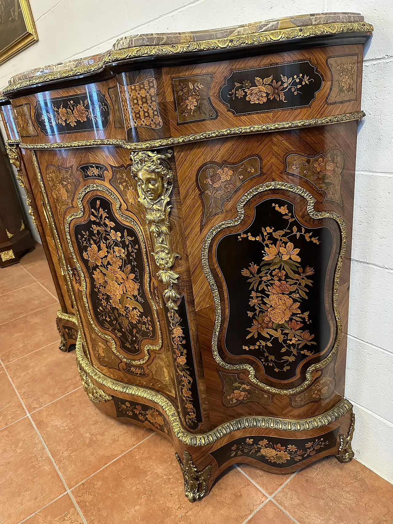 Napoleon III moved servant with gilded bronzes, Paris, mid-19th century 5