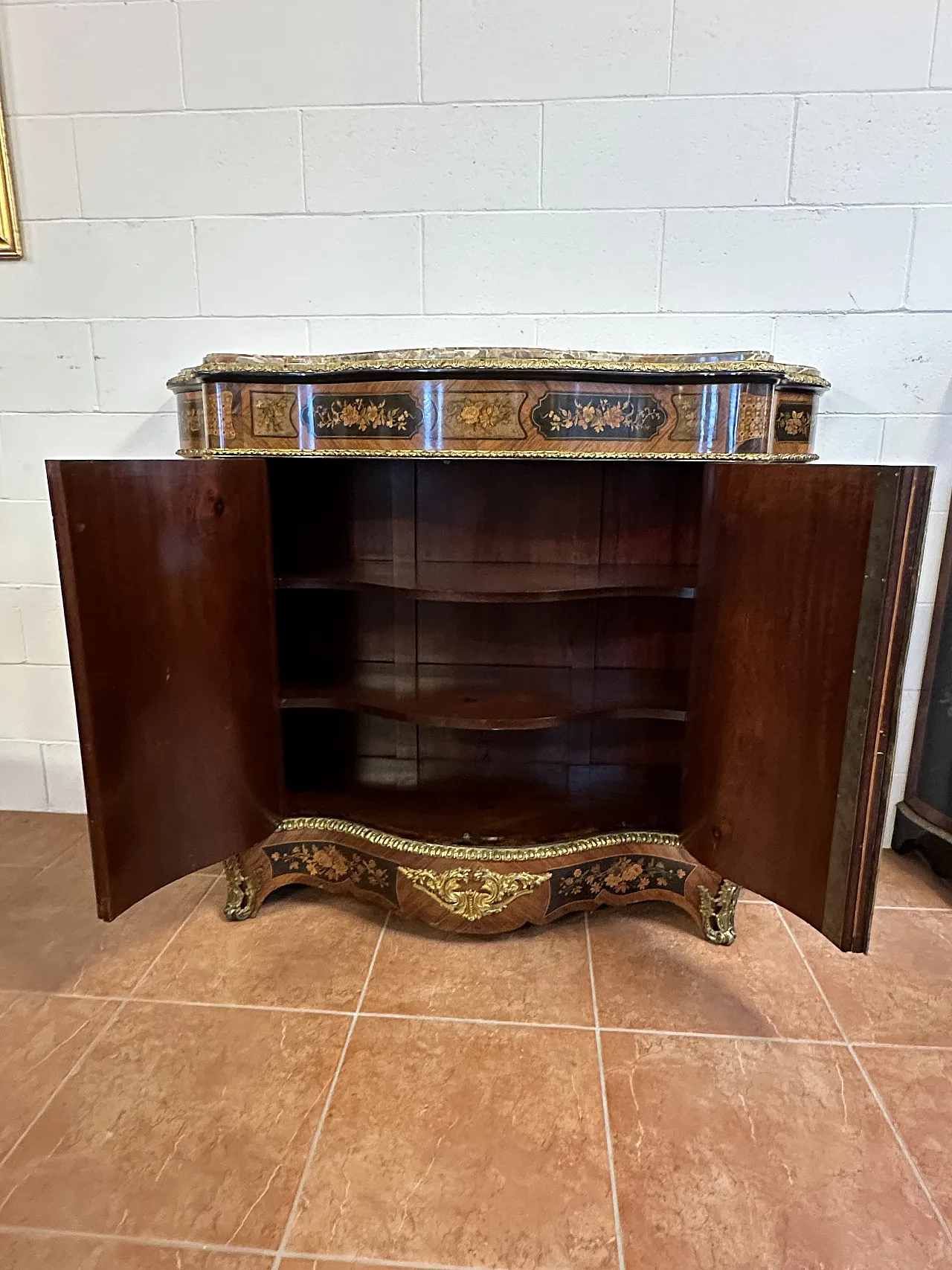 Napoleon III moved servant with gilded bronzes, Paris, mid-19th century 7