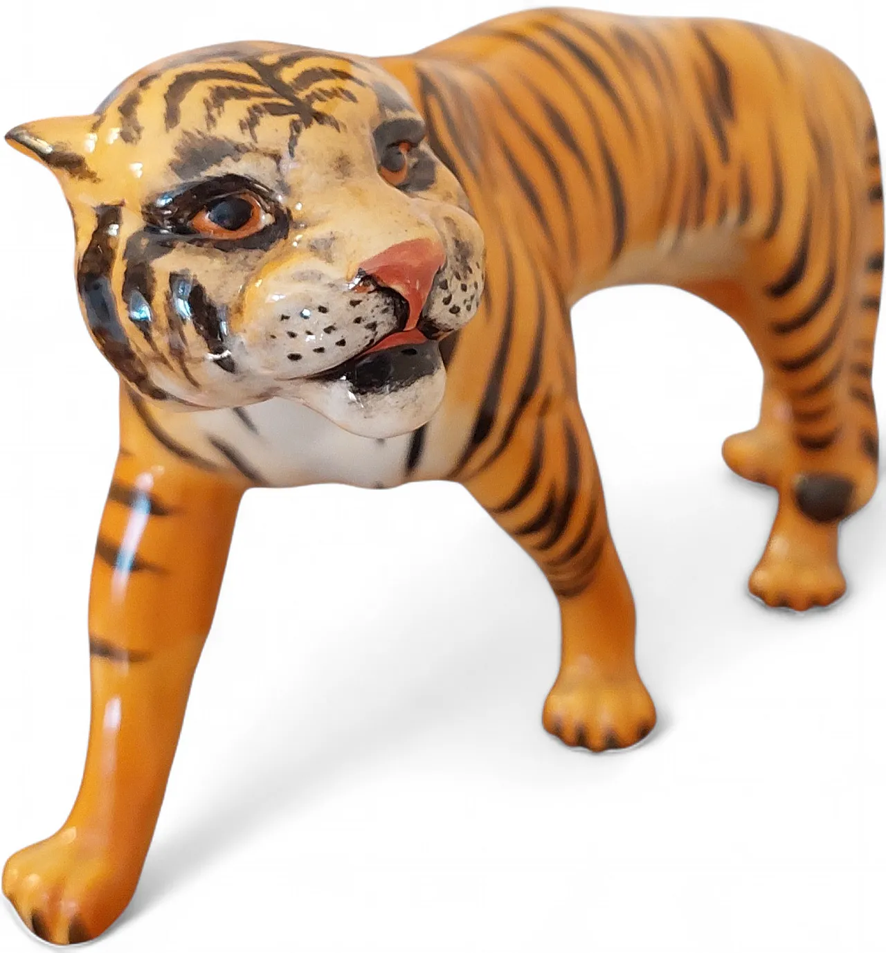 Beswick England 1486 tiger figurine in original ceramic, 50s 7