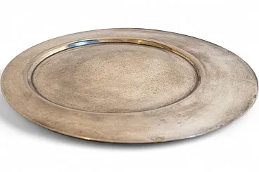 Piatto Forms in metallo di Gio Ponti per Cleto Munari, anni '70