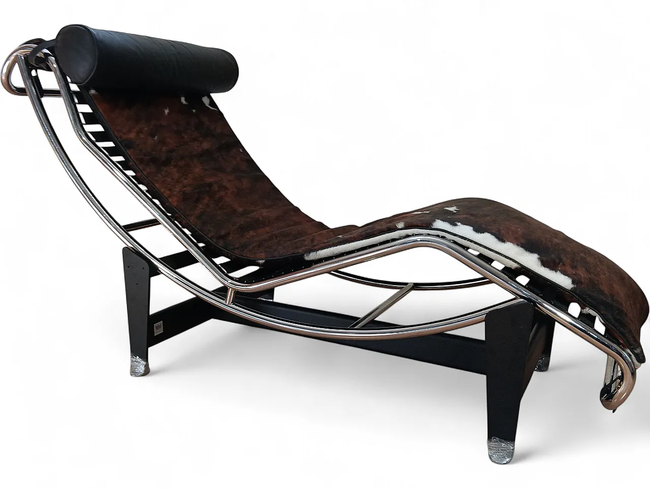 Chaise Longue LC4 in pelo maculato Brown di Mdf Italia, anni 2000 80