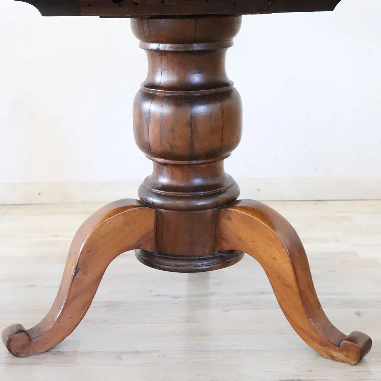 Antico tavolo rotondo a vela, metà '800 3