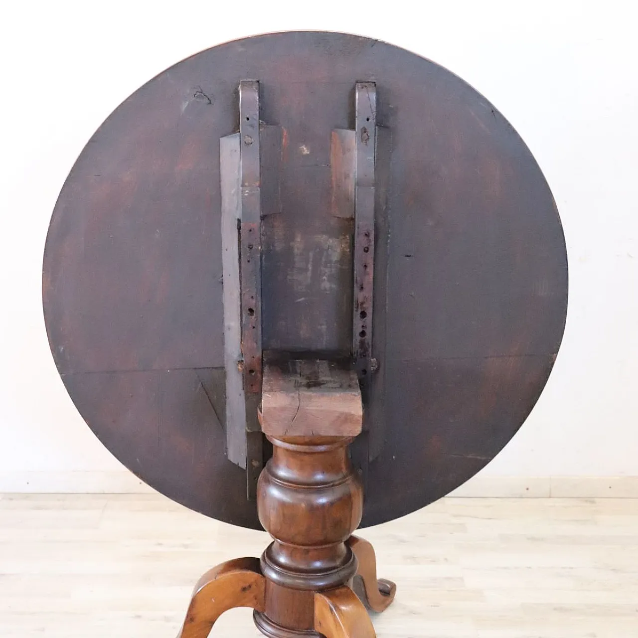 Antico tavolo rotondo a vela, metà '800 6