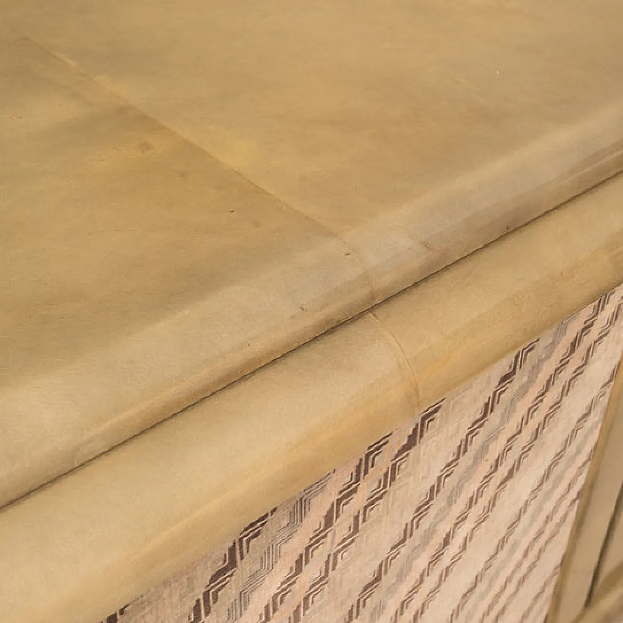 Credenza in pergamena e tessuto Missoni di Mazzola per Salpol, anni 80 7