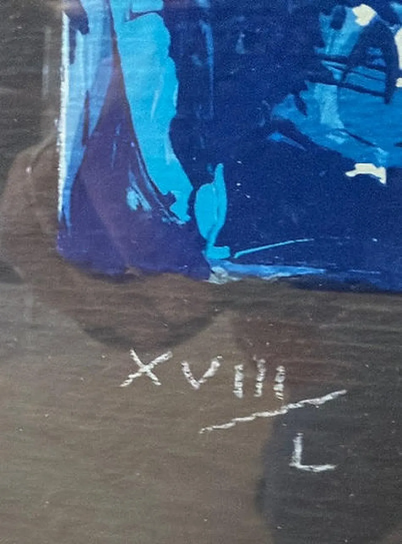 Mario Schifano, enameled material silkscreen, 1990s 6