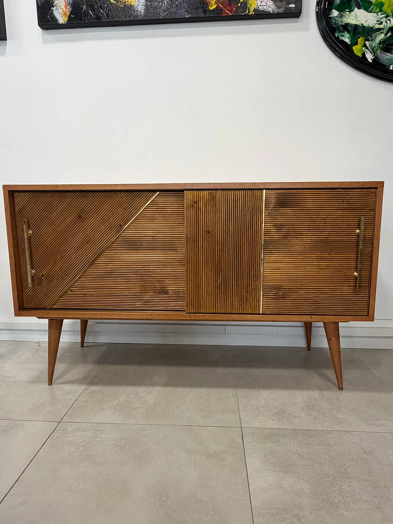 Beech wood sideboard, 1980s 3