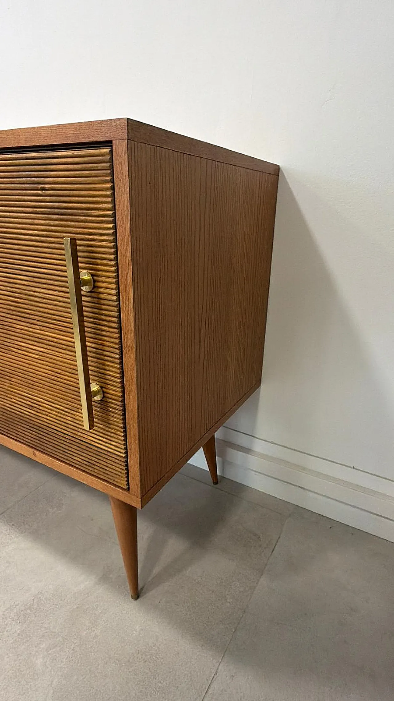 Beech wood sideboard, 1980s 8