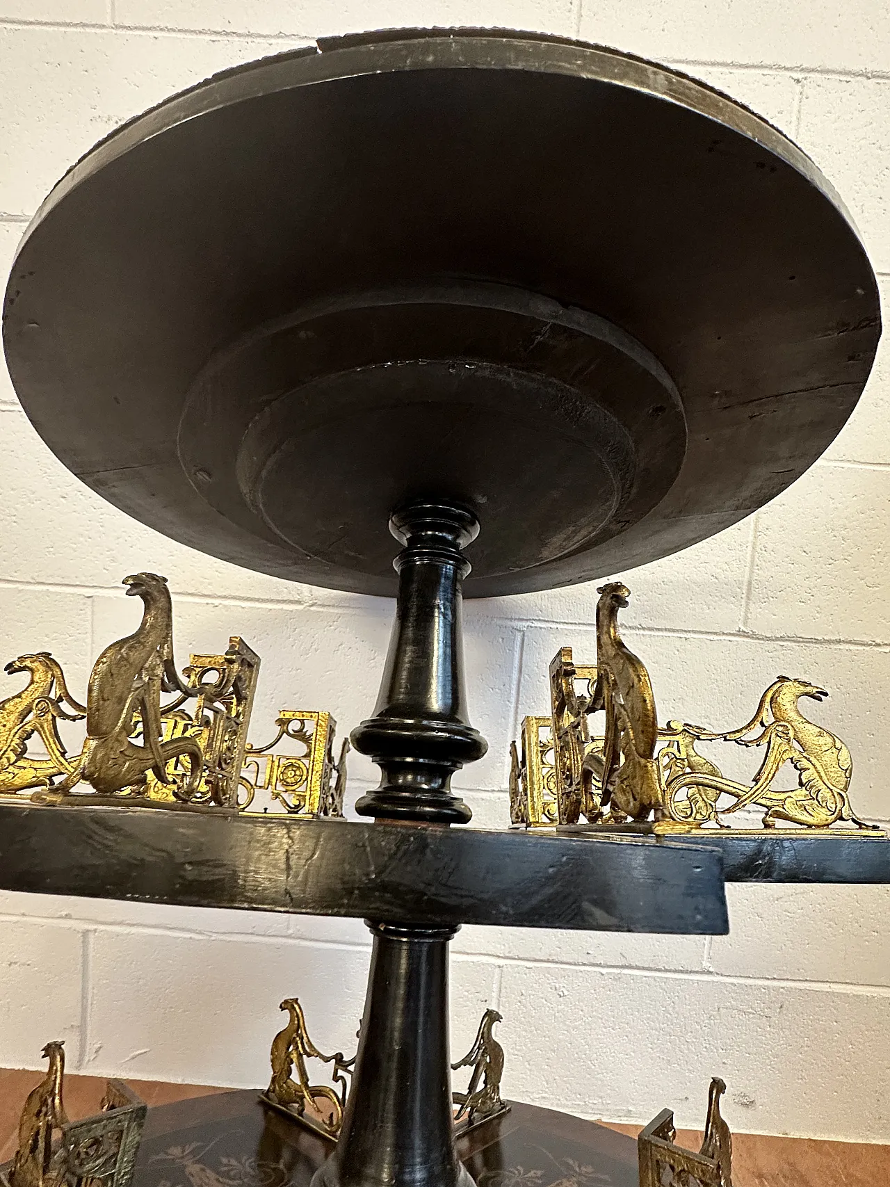 Libreria Girevole NapoleoneIII, intarsi, Francia, metà ’800 20