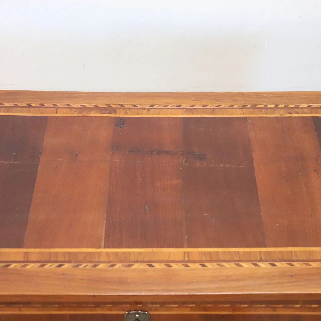 Antique desk with refined inlay, late 19th century 4