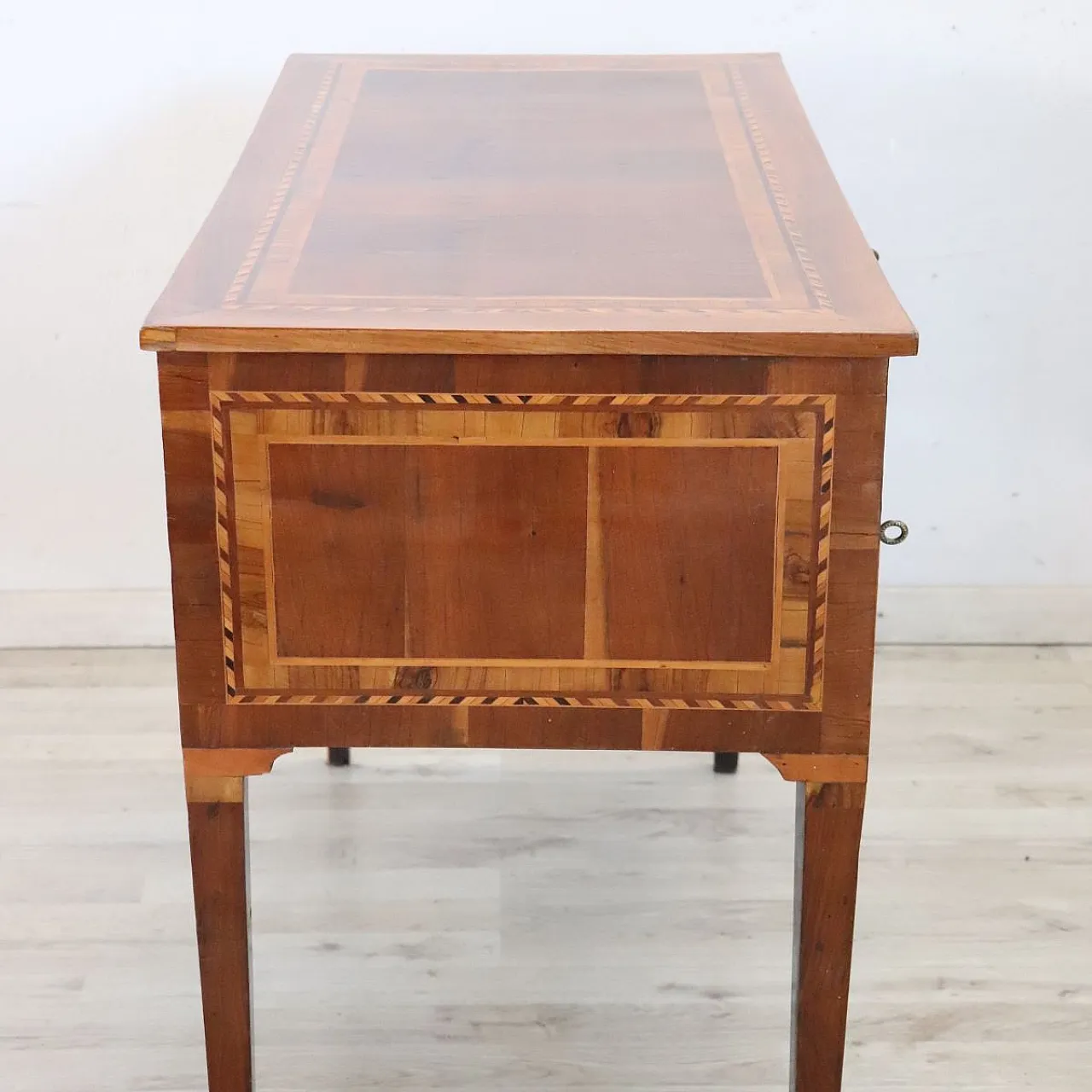 Antique desk with refined inlay, late 19th century 12