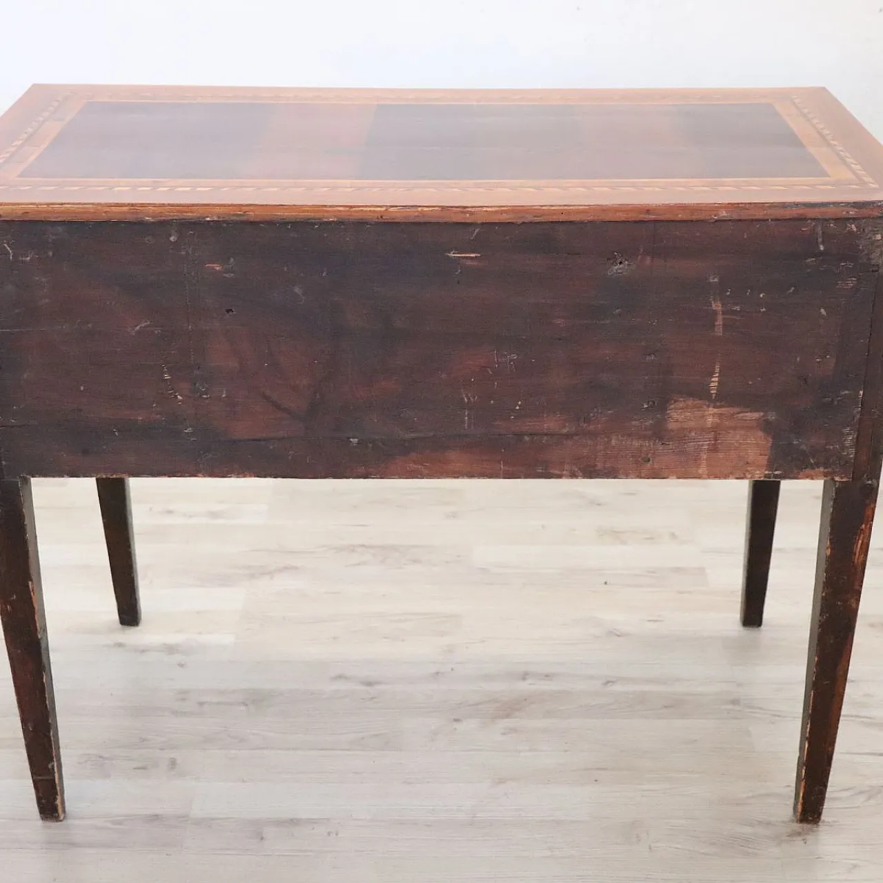 Antique desk with refined inlay, late 19th century 14