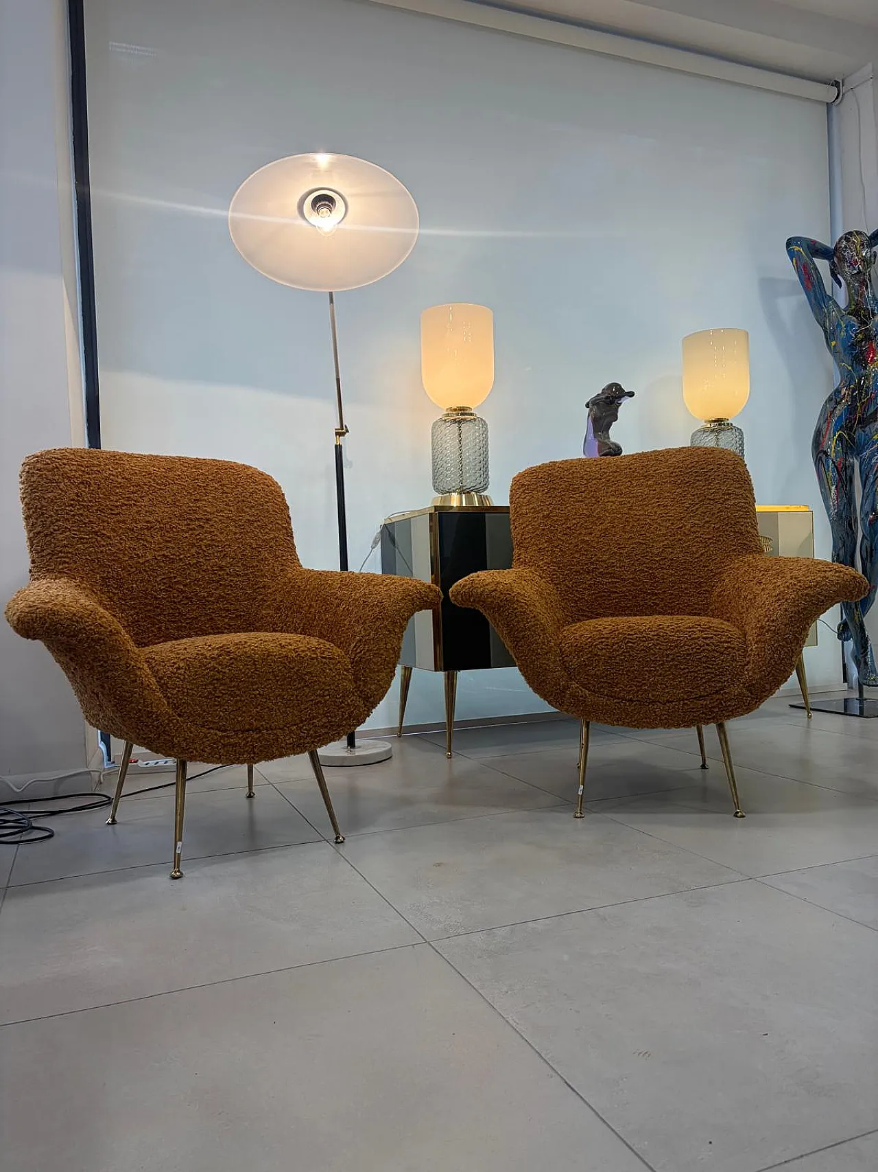 Pair of armchairs by Gigi Radice, 1970s 2