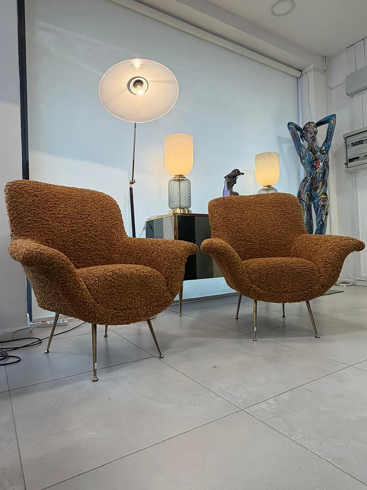 Pair of armchairs by Gigi Radice, 1970s 3