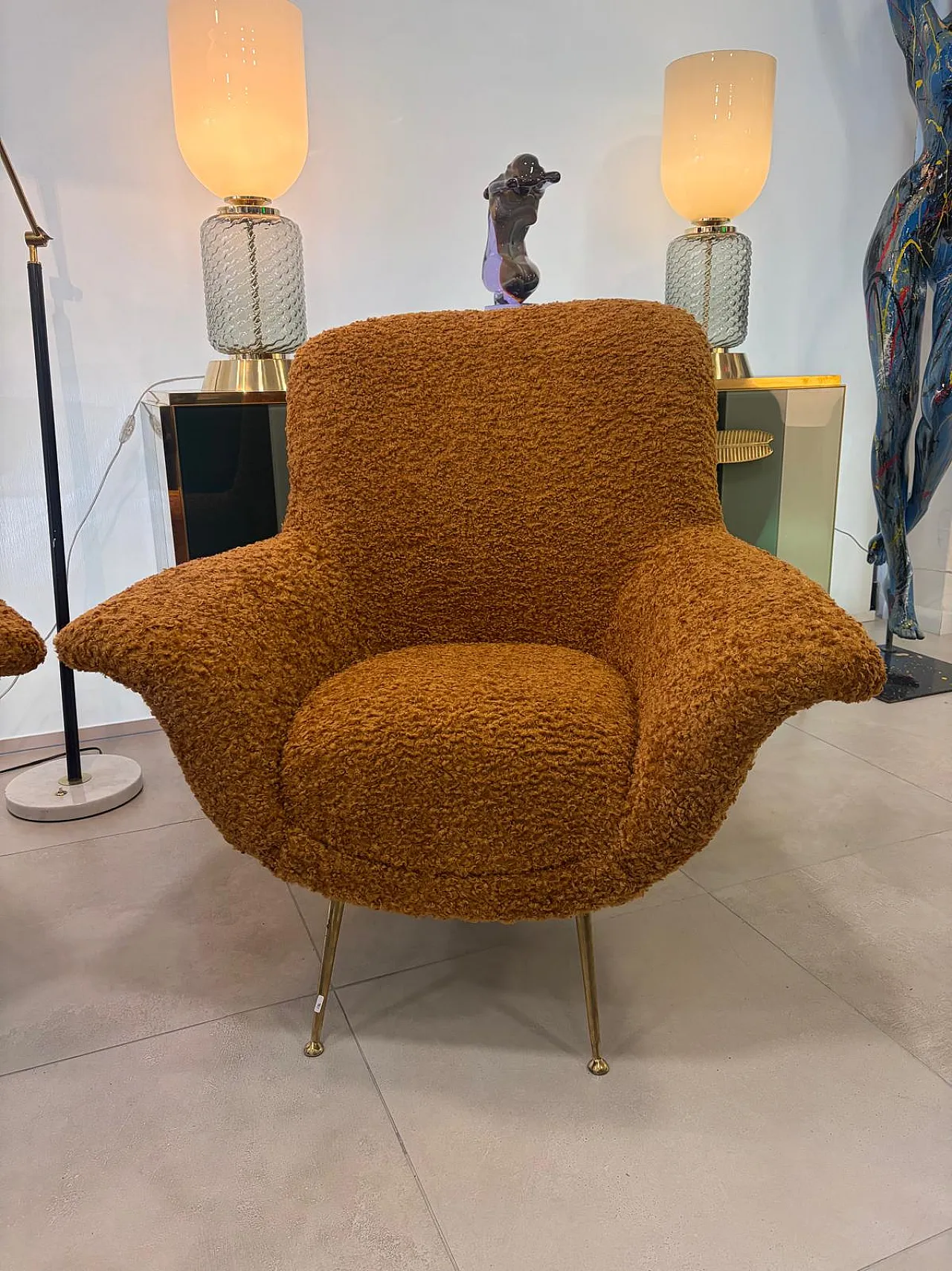 Pair of armchairs by Gigi Radice, 1970s 4