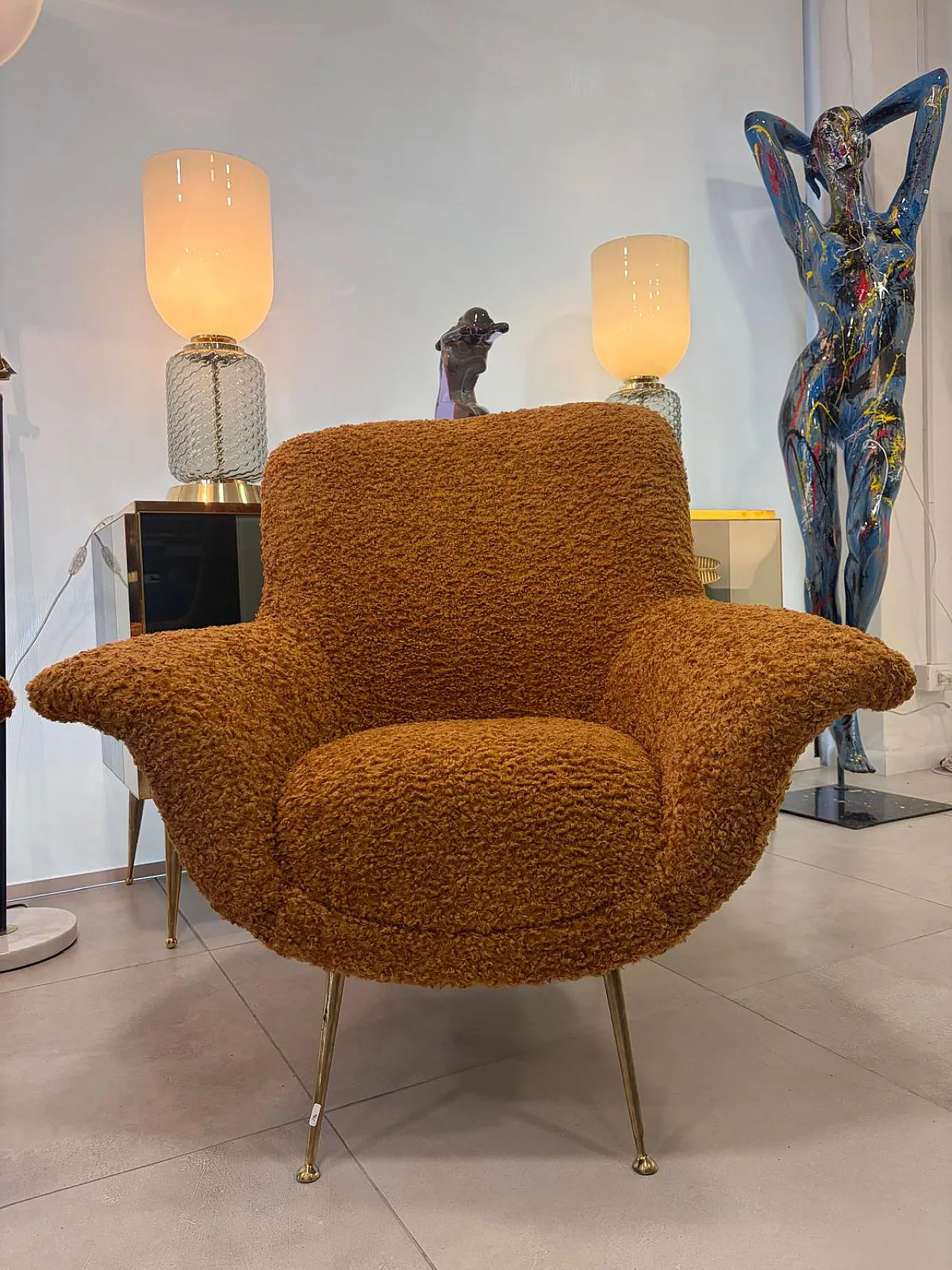 Pair of armchairs by Gigi Radice, 1970s 5