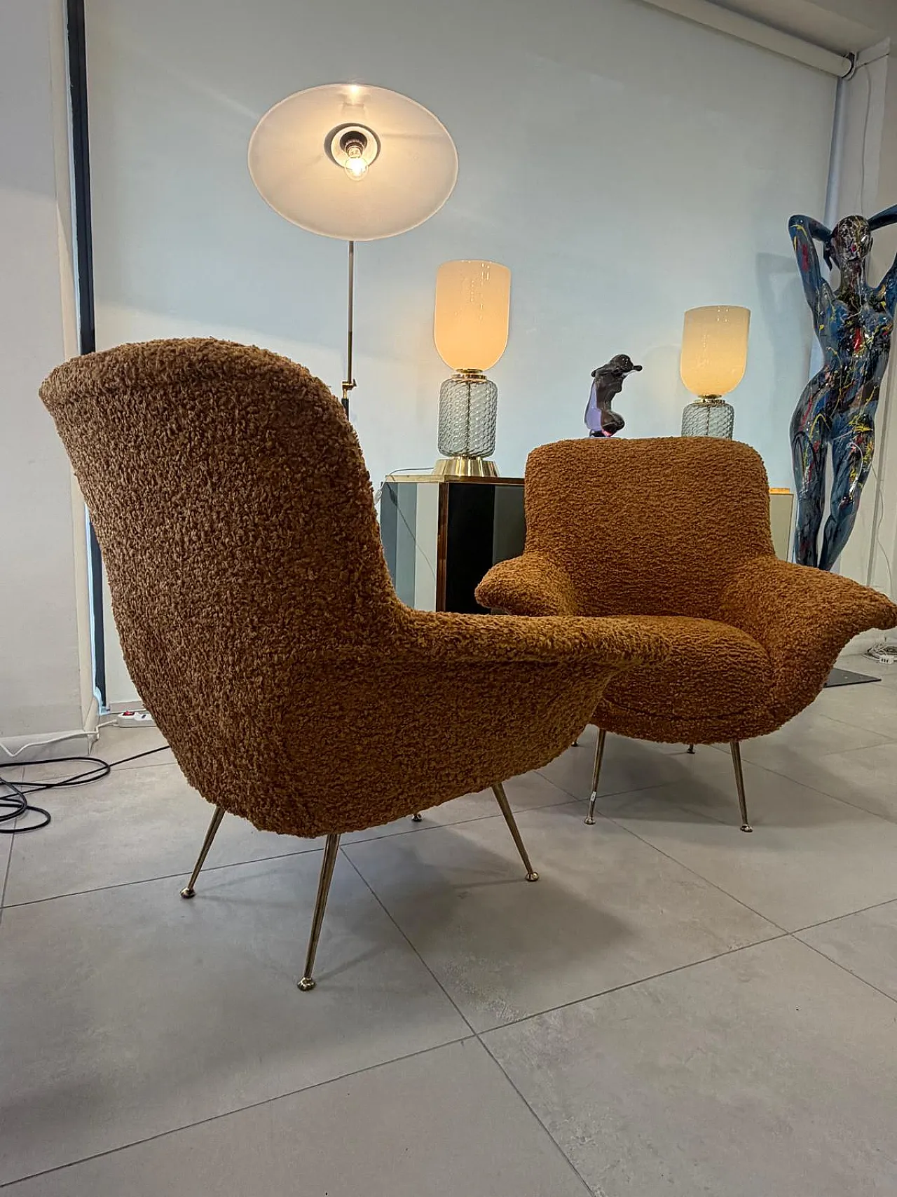 Pair of armchairs by Gigi Radice, 1970s 9