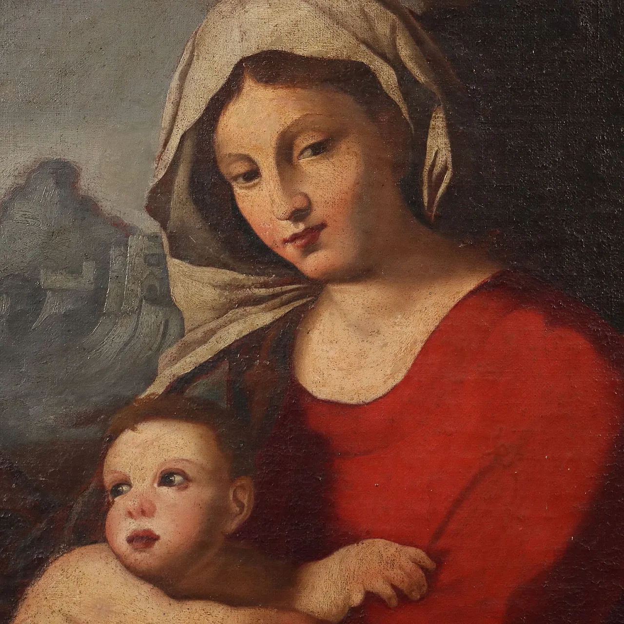 Sacred Conversation, oil on canvas, 18th century 4