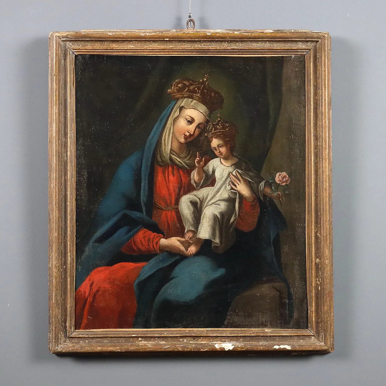 Madonna with Child Crowned, oil on canvas, 17th century 1