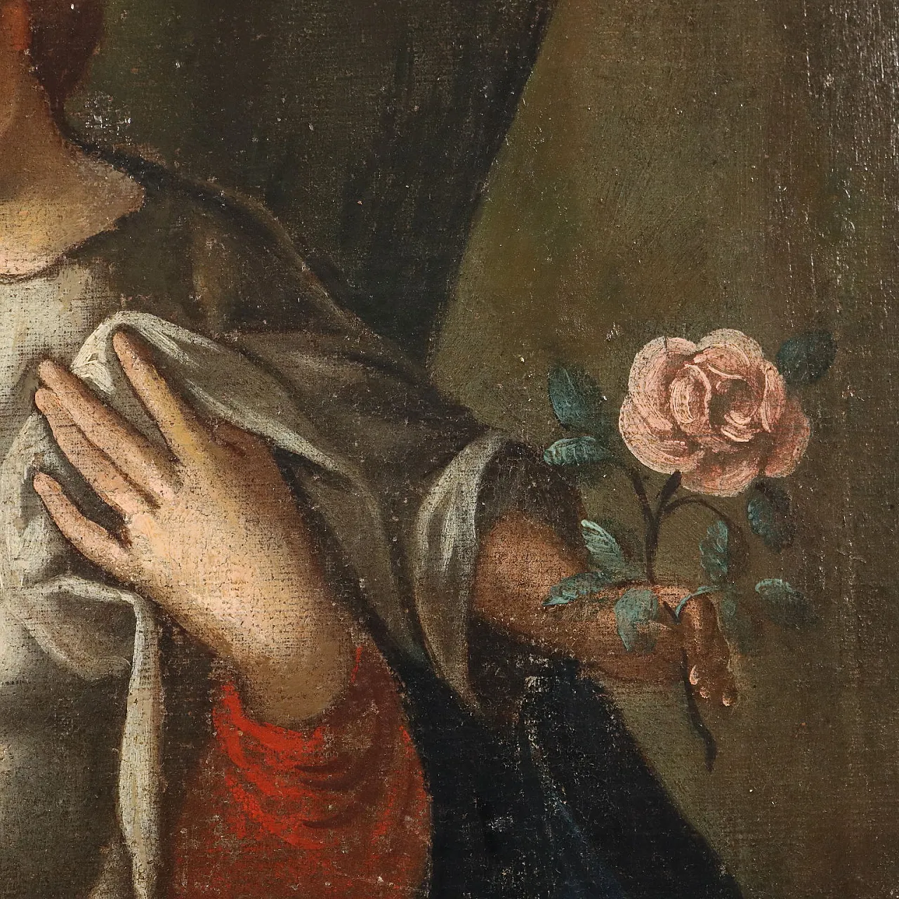 Madonna with Child Crowned, oil on canvas, 17th century 5