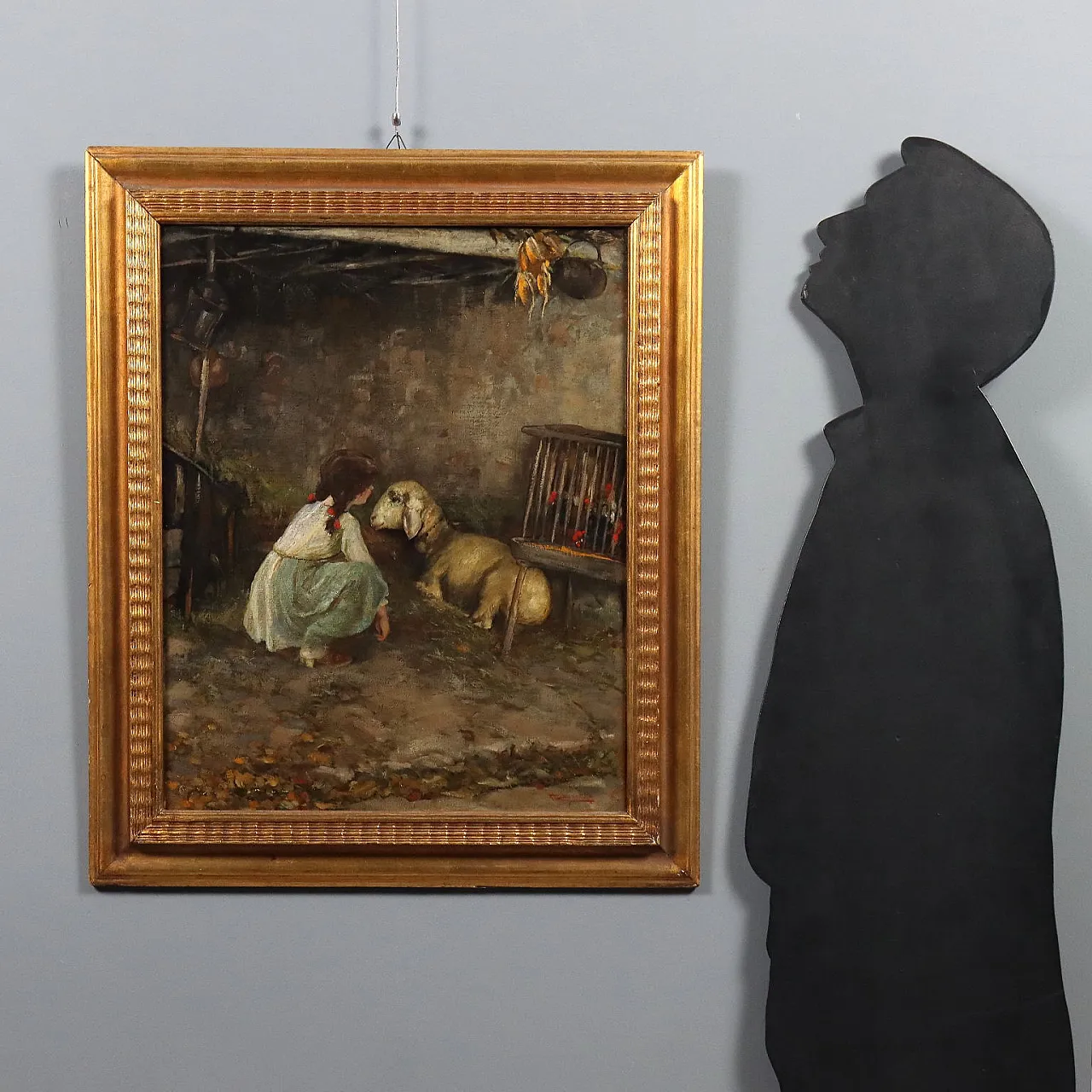 Painting by Cesare Laurenti, oil on canvas, 19th century 2