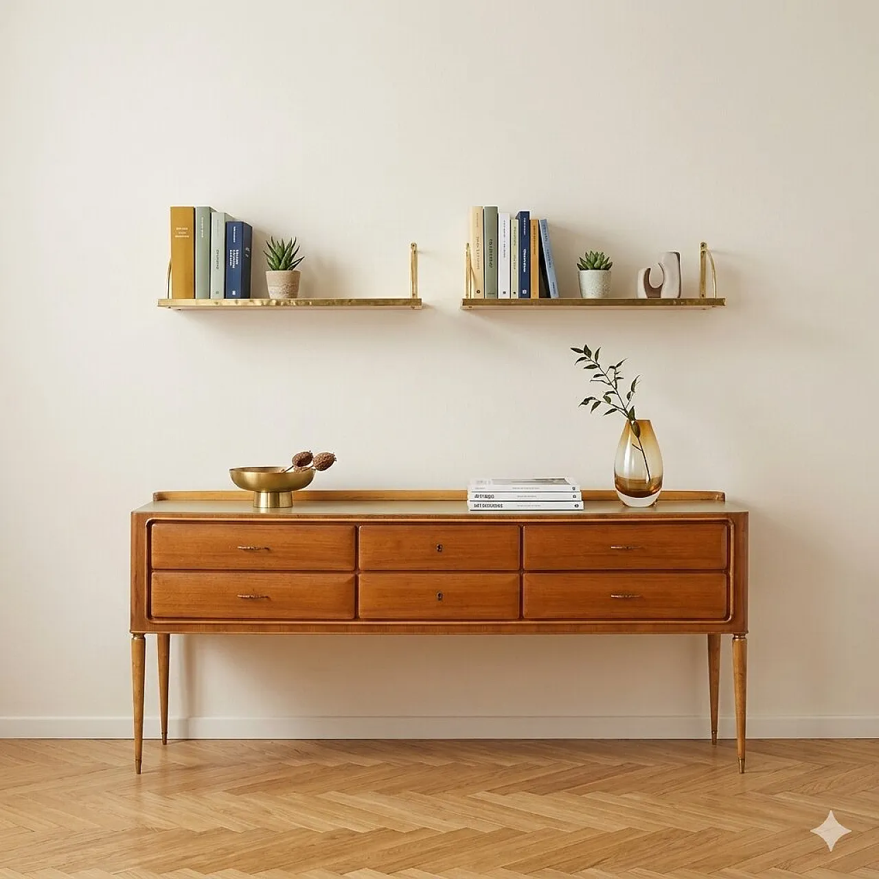 Comò in legno, anni '60 2