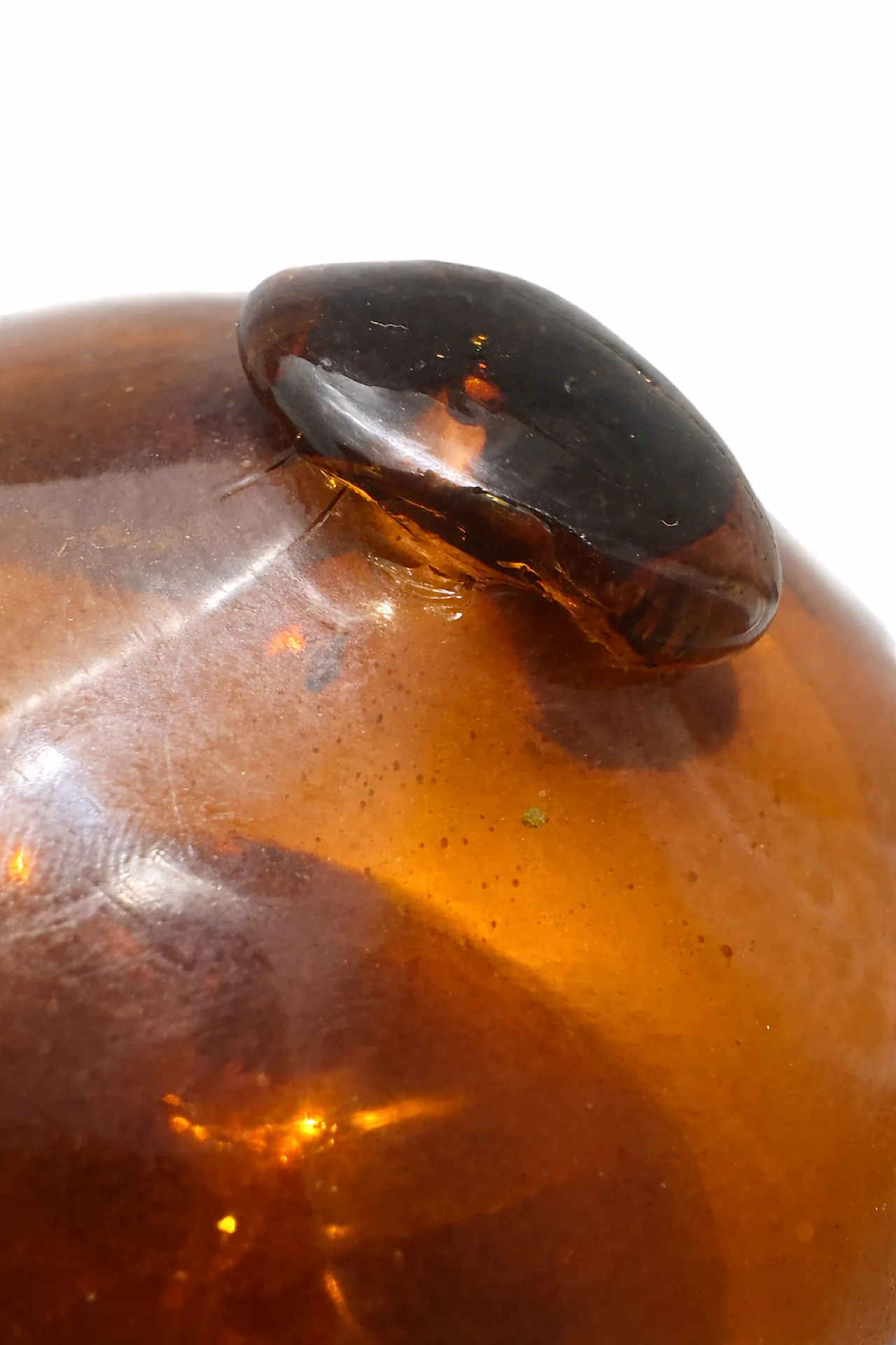 Fishing buoy in amber blown glass, 1930s 4