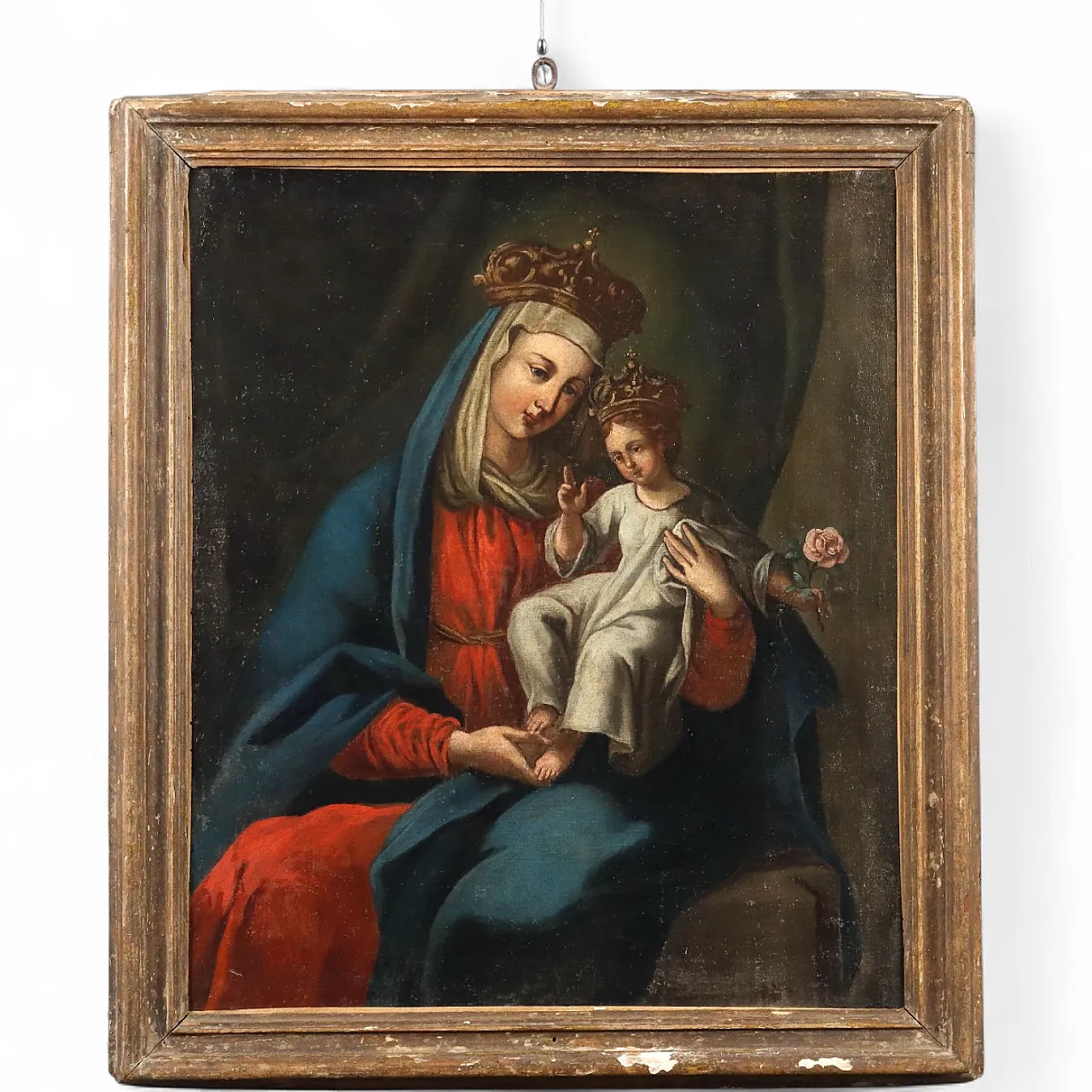 Madonna with Child Crowned, oil on canvas, 17th century 11